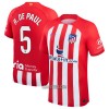 Camisola Atlético Madrid R. De Paul 5 Homen Equipamento 1ª 23/24